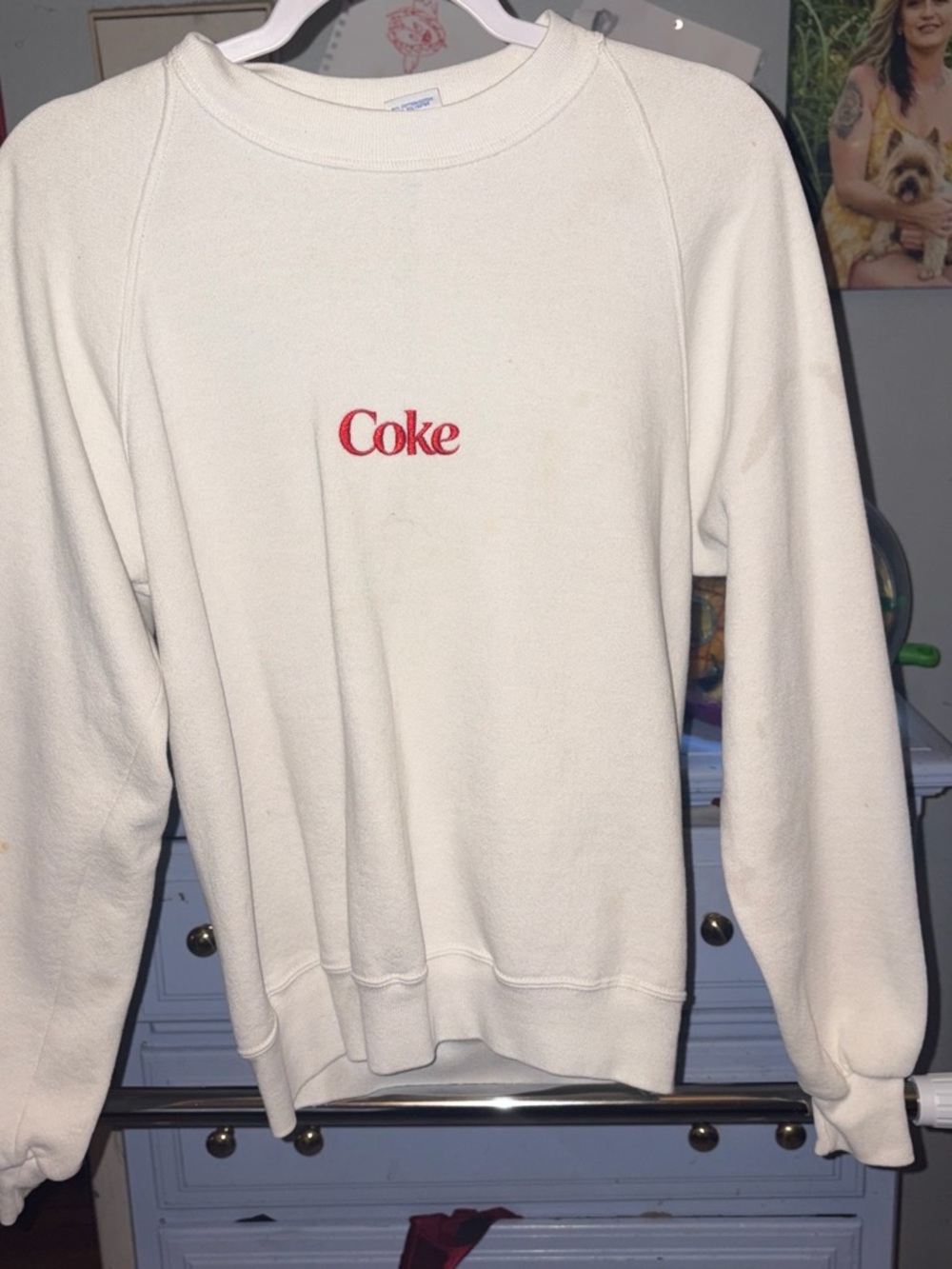 vintage from 80’white Logo Crewneck Sweatshirt